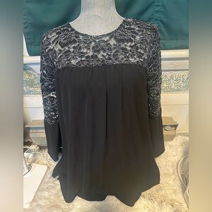 MICHAEL Michael Kors Black Lace Blouse